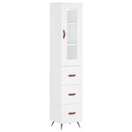 vidaXL Buffet haut Blanc 34 5x34x180 cm Bois d'ingénierie
