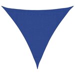 vidaXL Voile d'ombrage 160 g/m² triangulaire bleu 3 6x3 6x3 6 m PEHD