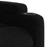 vidaXL Fauteuil de massage inclinable électrique Noir Tissu