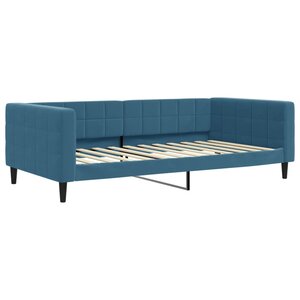 vidaXL Lit de repos sans matelas bleu 100x200 cm velours