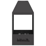 vidaXL Braise Noir 50 x 50 x 100 cm Acier