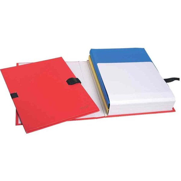 Chemise à dos extensible N'CLIP  A4  rouge x 10 EXACOMPTA