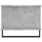 vidaXL Table basse gris béton 90x50x40 cm bois d'ingénierie