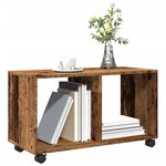 vidaXL Armoire à roulettes vieux bois 72x33x42 5 cm bois d'ingénierie