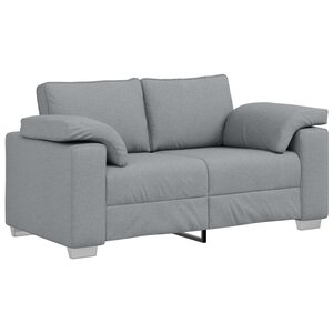 vidaXL Canapé Loveseat Gris clair 120 cm en tissu