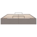 vidaXL Cadre de lit ottoman sans matelas taupe 140x190 cm tissu