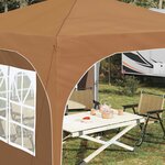 vidaXL Tente de fête pop-up 290 x 290 x 245 cm Beige