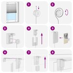 vidaXL Store plissé anthracite 65x150 cm largeur du tissu 64 4 cm