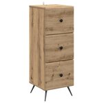vidaXL Armoire à tiroirs Chêne artisanal 33 x 34 5 x 90 cm