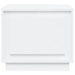 vidaXL Table basse blanc 51x50x44 cm bois d'ingénierie