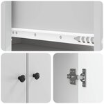 vidaXL Ensemble de Meubles 2 Pièces Blanc brillant Bois d'ingénierie