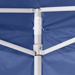 vidaXL Tente pliable avec 4 parois Bleu 3 x 3 m