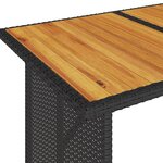 vidaXL Ensemble à manger de jardin coussins 2Pièces noir résine tressée
