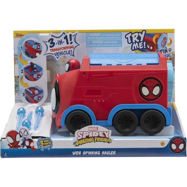 Jazwares SNF0081 - Marvel's Spidey et ses incroyables amis - Spinning Laster Ghost Camion tournant