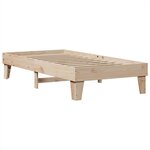 vidaXL Lit bibliothèque sans matelas 100x200 cm bois massif de pin