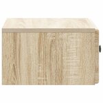 vidaXL Cabinet de chevet mural 2 Pièces Chêne Sonoma 49 x 34 5 x 20 cm