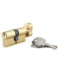 THIRARD - Cylindre de serrure à bouton  35Bx25mm  anti-arrachement  laiton  3 clés