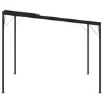 vidaXL Belvédère avec toit Anthracite 4x3x2 5 m Aluminium et acier
