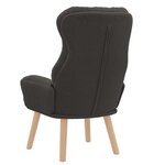 vidaXL Fauteuil relaxant Gris foncé 69 x 74 x 93 cm tissu