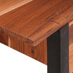 vidaXL Table console Marron 110 x 30 x 75 cm Bois d'acacia massif
