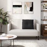 vidaXL Coussin de Dos Noir 60 x 19 x 50 cm tissu