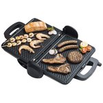 Bestron grill à contact viva italia acg380 1800 w gris 31x22 cm