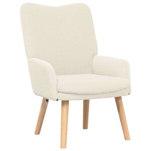 vidaXL fauteuil Crème 63 x 67 x 94 cm