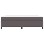 vidaXL Cadre de lit avec matelas Gris 180 x 200 cm tissu