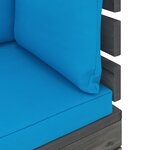 vidaXL Salon de jardin palette 12 Pièces avec coussins Bois de pin massif