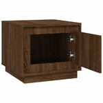 vidaXL Table basse chêne marron 51x50x44 cm bois d'ingénierie