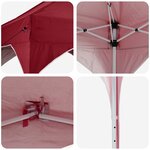 vidaXL Tente de fête pop-up 575 x 288 x 245 cm Bordeaux Tissu Oxford