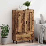 vidaXL Haut Armoire Bois Ancien 69 5 x 31 x 115 cm Bois d'ingénierie