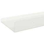 vidaXL Étagère flottante 3 Pièces Blanc 40 x 9 x 2 5 cm Acier