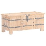vidaXL Coffre 90x40x40 cm Bois d'acacia solide