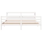 vidaXL Cadre de lit sans matelas blanc 180x200 cm bois massif de pin