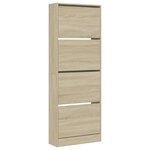 vidaXL Armoire à chaussures chêne sonoma 60x21x163 5cm bois ingénierie