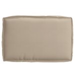 vidaXL Coussin de Palette pour siège Taupe 60x40x8 cm Tissu Oxford