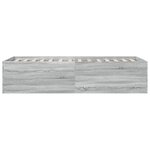 vidaXL Cadre de lit sonoma gris 90x200 cm bois d'ingénierie