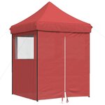 vidaXL Tente de réception pliable escamotable avec 4 parois latérales