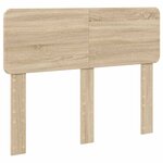 vidaXL Cadre de lit Chêne Sonoma 135 x 190 cm Bois d'ingénierie