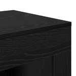 vidaXL Table d'appoint Chêne noir 60 x 40 x 65 cm Bois d'ingénierie