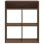 vidaXL Bibliothèque chêne marron 66x31x80 cm bois d'ingénierie