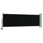 vidaXL Auvent latéral rétractable de patio 80x300 cm Noir