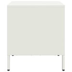 vidaXL Table de chevet blanc 35x39x43 5 cm acier
