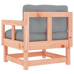 vidaXL Chaises de jardin avec coussins lot de 2 bois massif douglas