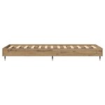 vidaXL Cadre de lit Chêne artisanal 80 x 200 cm Bois d'ingénierie