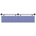 vidaXL Tête de lit suspendue Bleu denim Tissu
