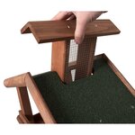 FLAMINGO Mangeoire à oiseaux et support Mimir 44x30x123 cm Naturel