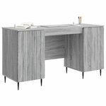 vidaXL Bureau Sonoma gris 142 5 x 50 x 75 cm Bois d'ingénierie