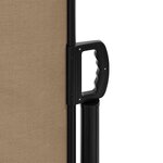 vidaXL Auvent latéral rétractable taupe 180x600 cm